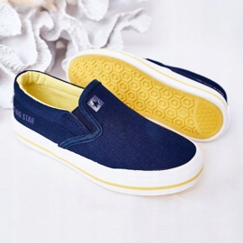 Gyermek csúszós Big Star HH374011 Navy Blue Slip-On cipők kék 1