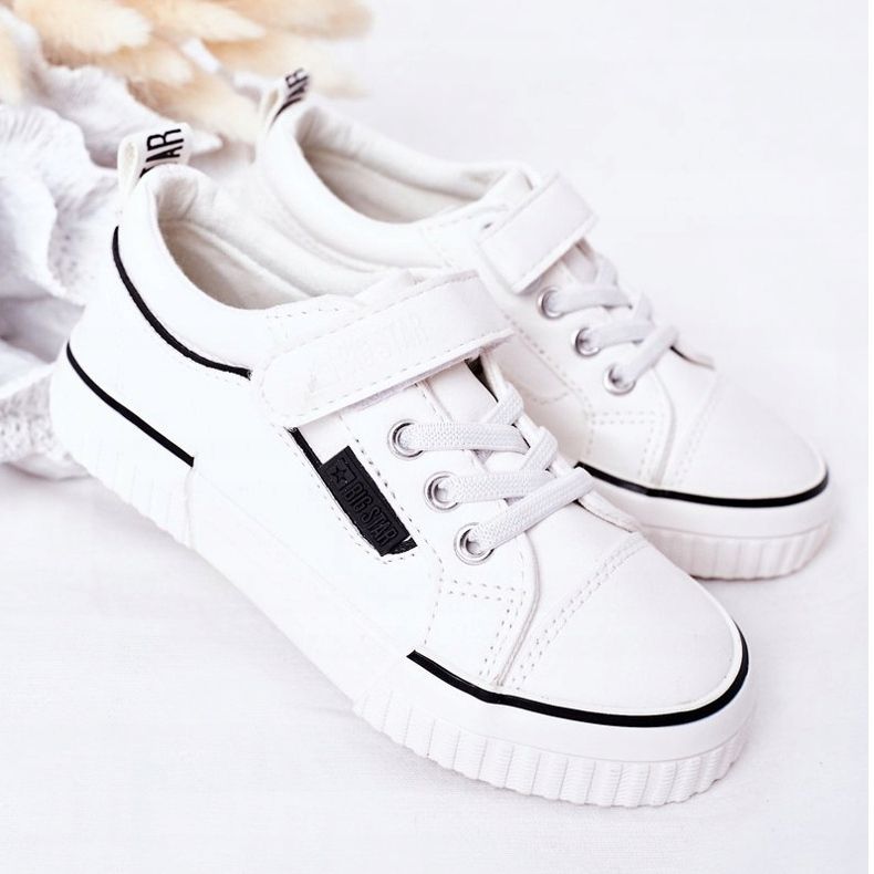 Gyermek cipők tépőzárral Big Star HH374028 Fehér 1