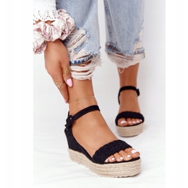 PS1 Fekete baleári ék szandál 2