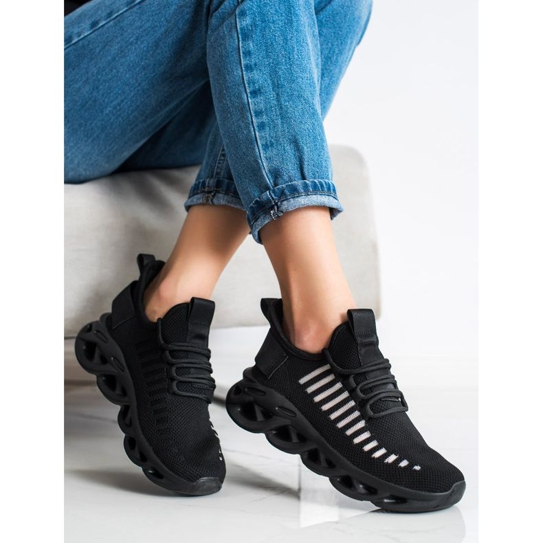 SHELOVET Fekete divat cipők 1