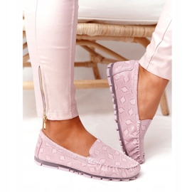 Rio Flore Környezetbarát Bőrcipők Rózsaszín 5