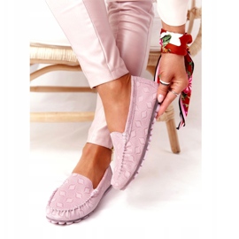 Rio Flore Környezetbarát Bőrcipők Rózsaszín 1