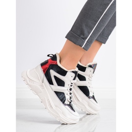 Seastar Sport divat csizma fehér fekete piros 1