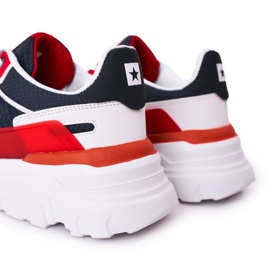 Férfi sportcipők Memory Foam Big Star HH174207 Navy Blue-White fehér sötétkék sokszínű 1