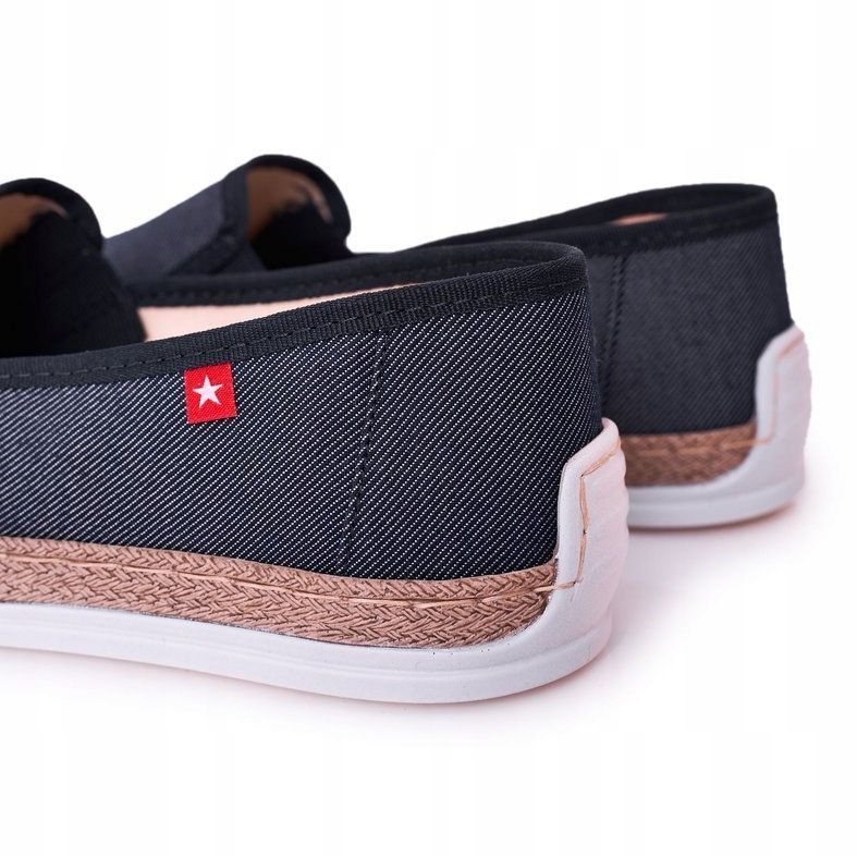 Férfi espadrilles Big Star HH176002 Navy Blue kék 1