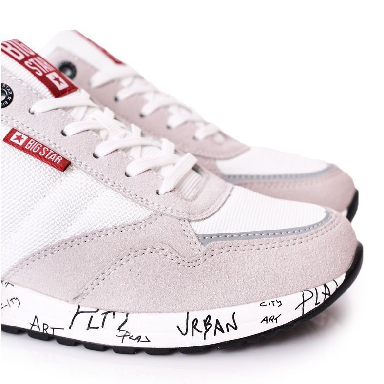 Férfi sportcipő Memory Foam Big Star FF174208 Fehér-szürke 1