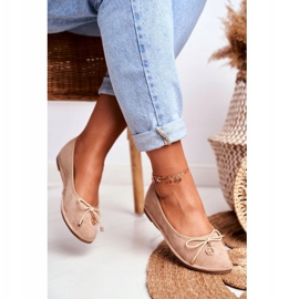 Női balerinák Lu Boo Suede Beige bézs 3