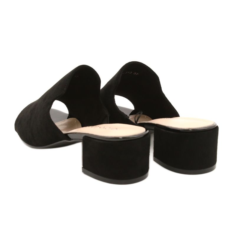 Szandálok sarkán Sergio Leone KL313 fekete 3