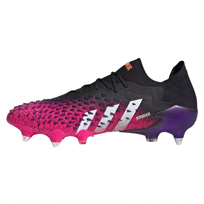 Adidas Predator Freak.1 Low Sg M FW7246 futballcipő grafit, fekete, lila fekete 1