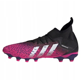 Adidas Predator Freak.3 Mg M FW7515 futballcipő grafit, fekete, lila fekete 1