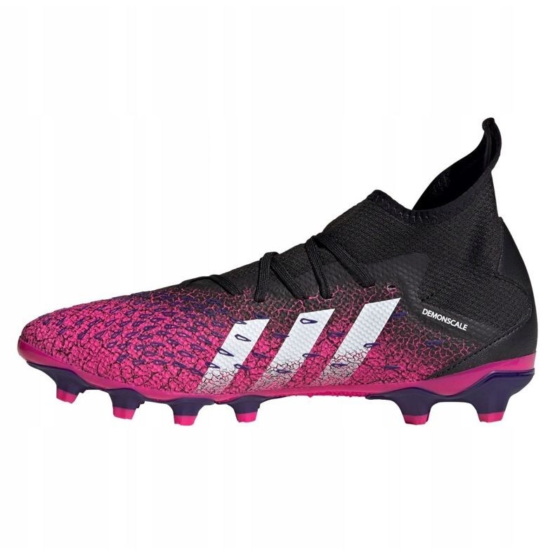 Adidas Predator Freak.3 Mg M FW7515 futballcipő grafit, fekete, lila fekete 1