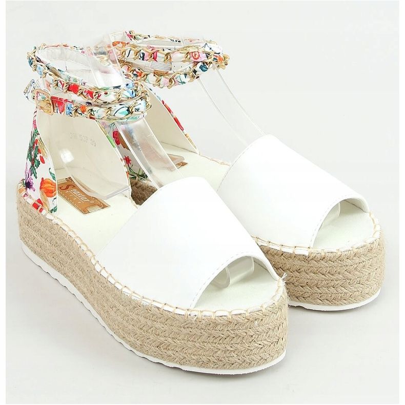 Nyitott orrú fehér espadrilles JH153P White sokszínű 1