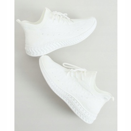 Fehér 7819 Fehér zokni sportcipő 1