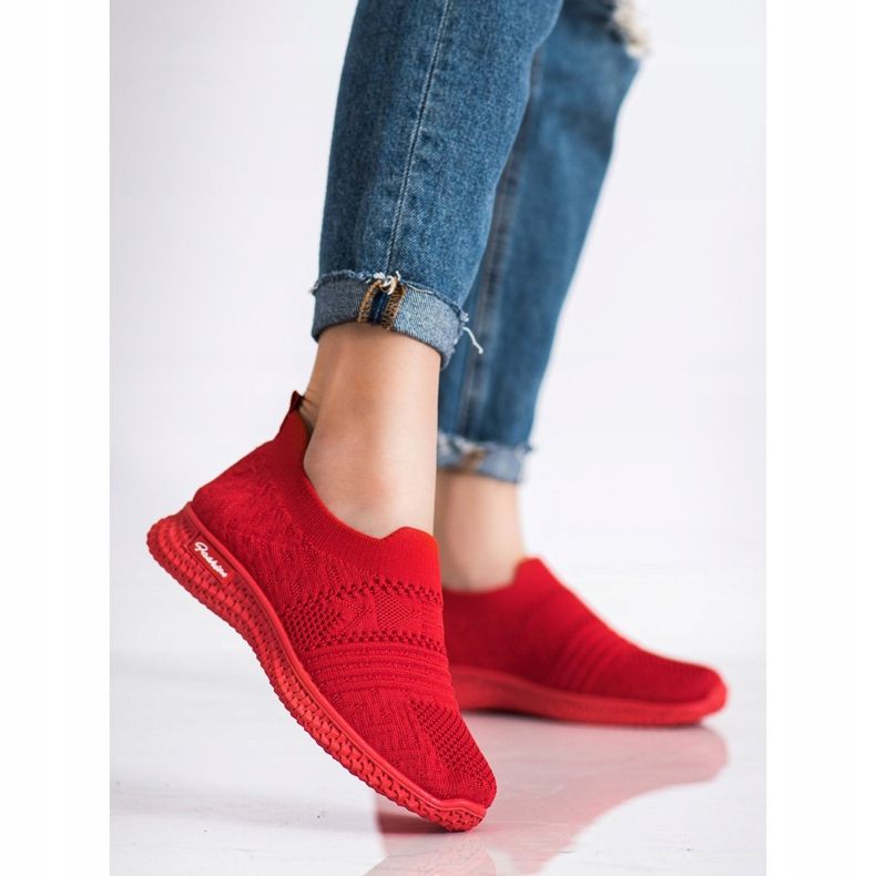 MCKEYLOR Red Slip-On Cipők piros 2