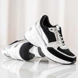 Filippo Bőr ék cipők fekete 1