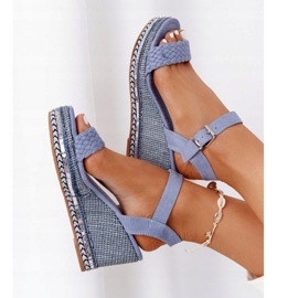 PG1 Ék szandál kék flitterekkel Scilla 1