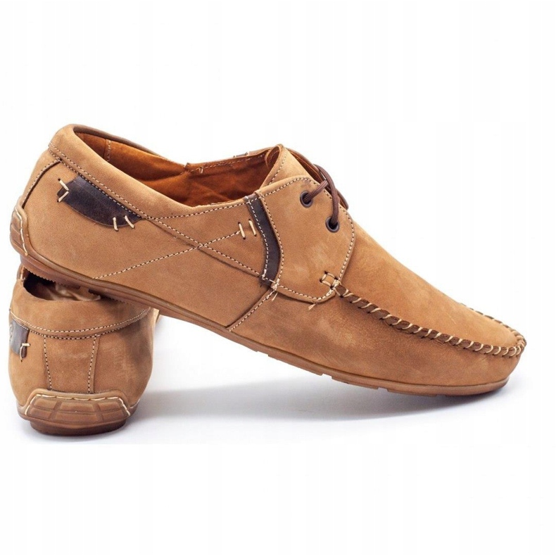 Olivier Férfi bőrcipők 297 barna 3