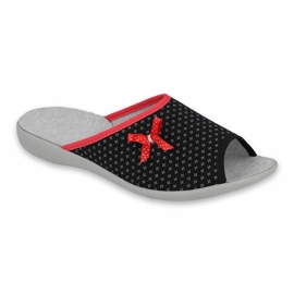 Befado női cipő pu 254D109 Viki fekete piros 1