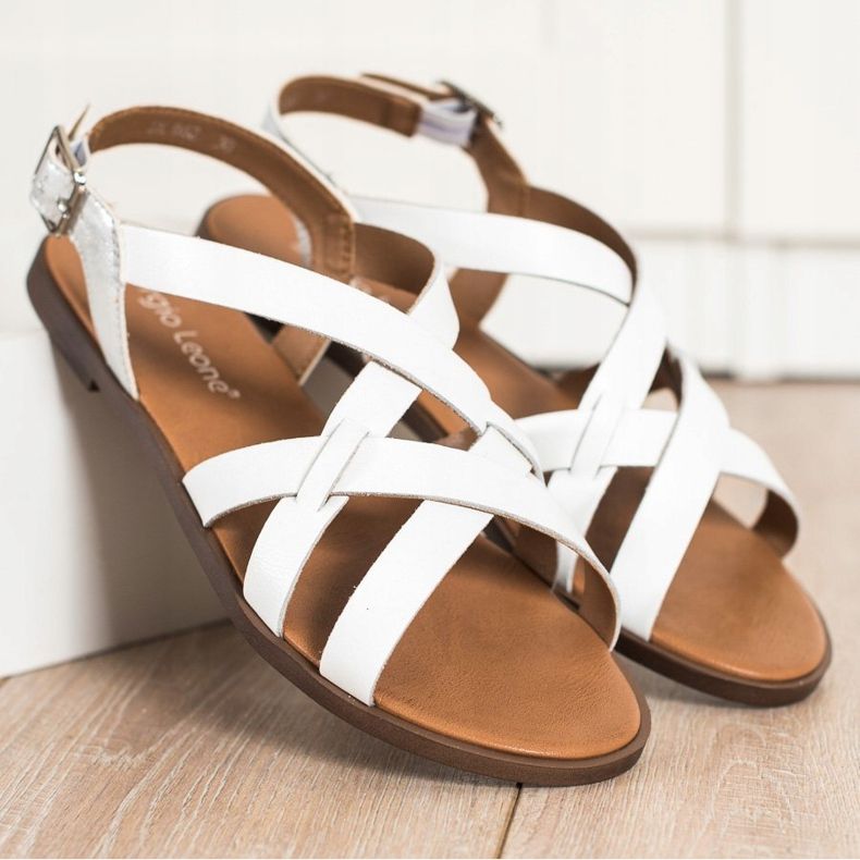 Alkalmi Sergio Leone szandál fehér 2