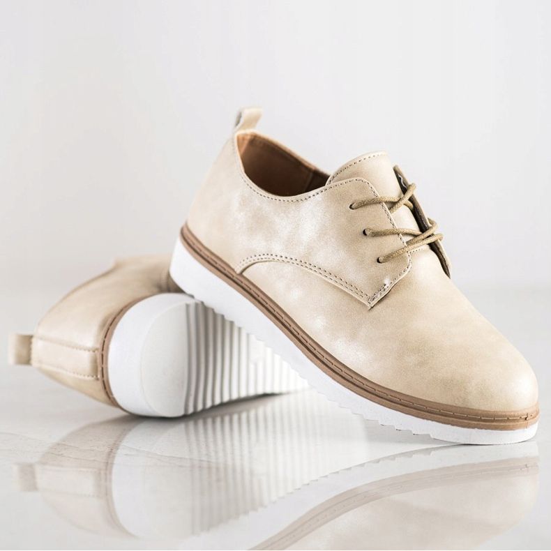 SHELOVET Alkalmi Beige Brogues bézs 1