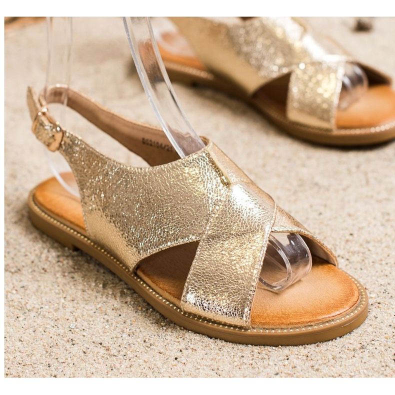 Filippo Klasszikus arany szandál aranysárga 1