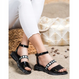 Filippo Fekete divat szandál 1