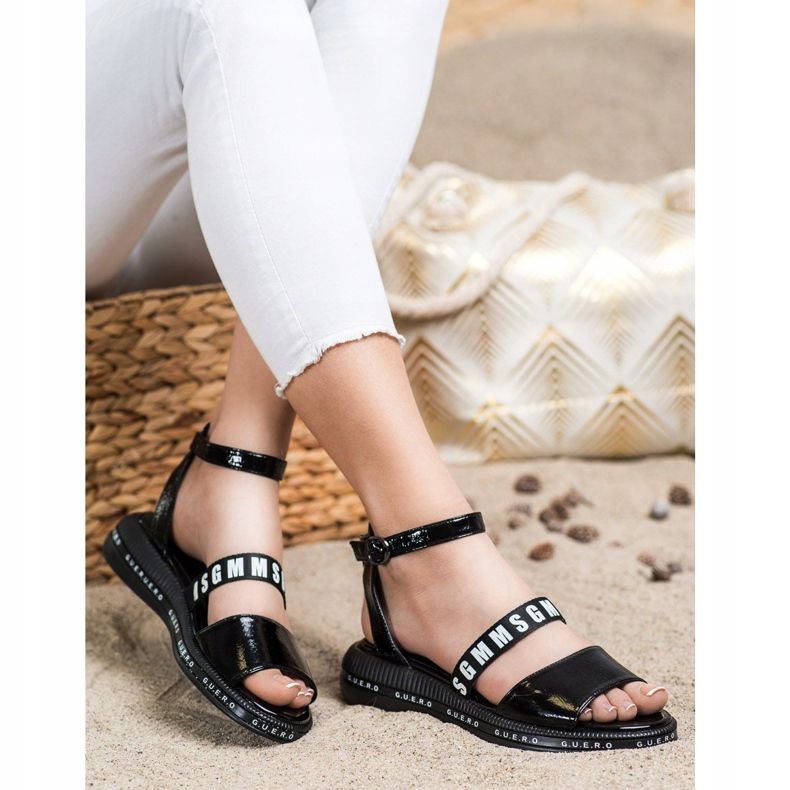 Filippo Fekete divat szandál 1