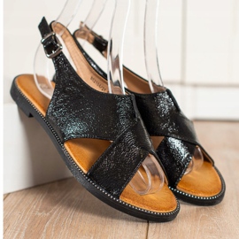 Filippo Klasszikus fekete szandál 2