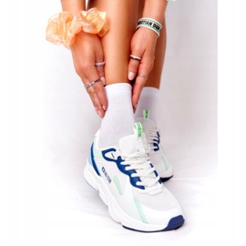 Női sportcipő Memory Foam Big Star HH274810 Fehér kék zöld 4