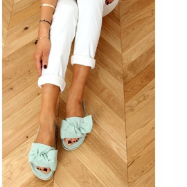 Menta 8228 Zöld papucs magas talpon 1