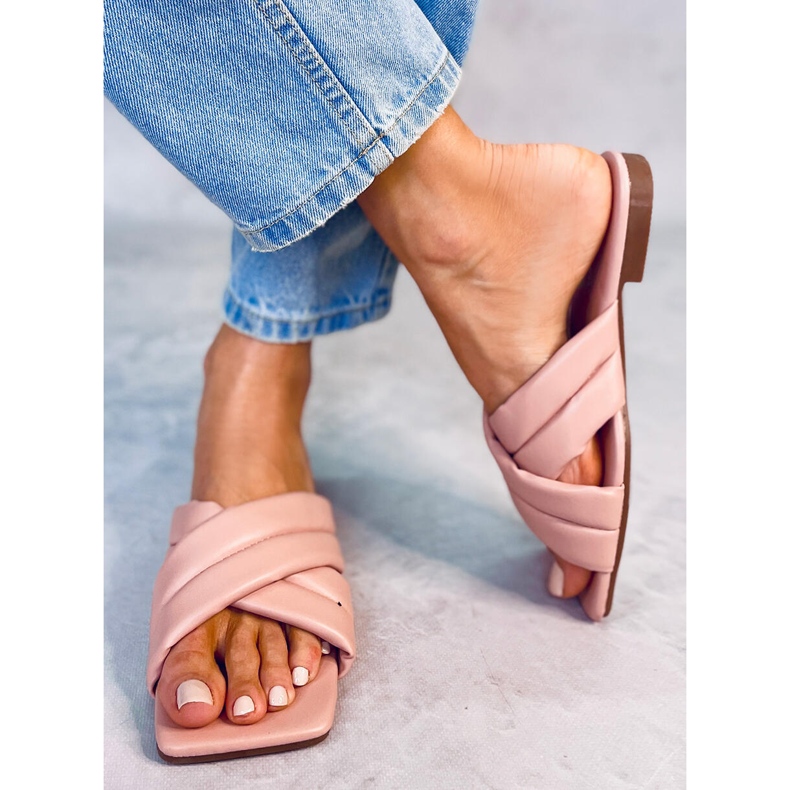 Rózsaszín négyzet alakú talppapucs S060191 Rózsaszín 1