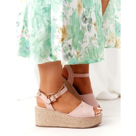 Big Star Ék szandál fonott nagy csillaggal FF274749 meztelen rózsaszín 3