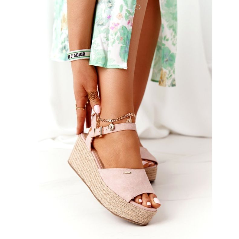 Big Star Ék szandál fonott nagy csillaggal FF274749 meztelen rózsaszín 2