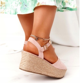 Big Star Ék szandál fonott nagy csillaggal FF274749 meztelen rózsaszín 4