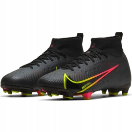 Nike Mercurial Superfly 8 Pro Fg Jr CV0804 090 futballcipő sokszínű fekete 2