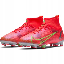 Nike Mercurial Superfly 8 Pro Fg Jr CV0804 600 futballcipő narancssárga narancssárga 2
