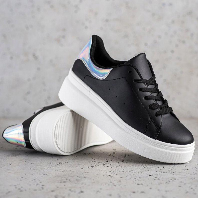 SHELOVET Kényelmes cipők fekete 1