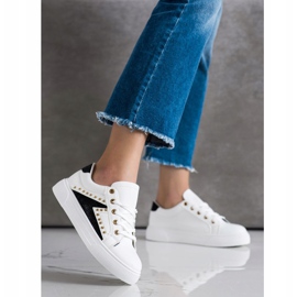 SHELOVET Eco bőr cipők fehér 1