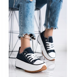 SHELOVET Cipők a magas platformon kék 2