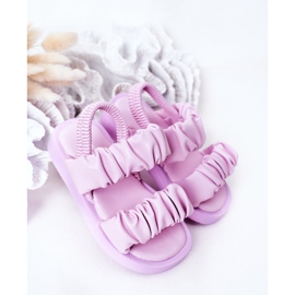 FR1 Gyermek szandál bordás ibolya édességgel 2