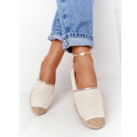 Espadrilles On Straw Sole Lu Boo Ecru bézs 2