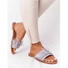 Papucs tollal Lu Boo Grey szürke 2