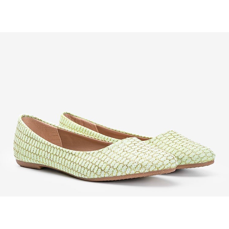 Zöld fényes Rios balerinák 1