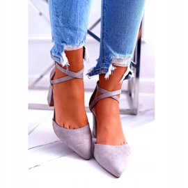 PS1 Női szivattyúk a sarkán a Spitz Grey Cosmo -ban szürke 2 PS1 Női szivattyúk a sarkán a Spitz Grey Cosmo -ban szürke 2