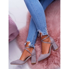 PS1 Női szivattyúk a sarkán a Spitz Grey Cosmo -ban szürke 4 PS1 Női szivattyúk a sarkán a Spitz Grey Cosmo -ban szürke 4