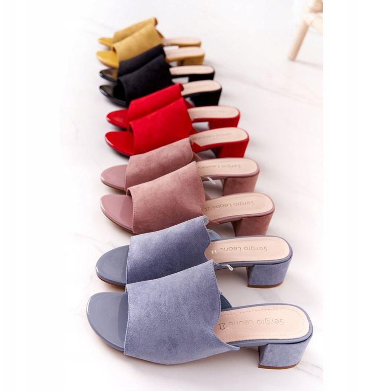 Velúr papucs a sarkán Sergio Leone KL313 Sárga 1