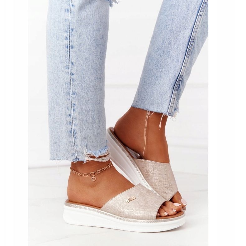 Szandálok Szege Sergio Leone SK042 Gold aranysárga 2