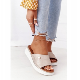 Szandálok Szege Sergio Leone SK042 Gold aranysárga 1