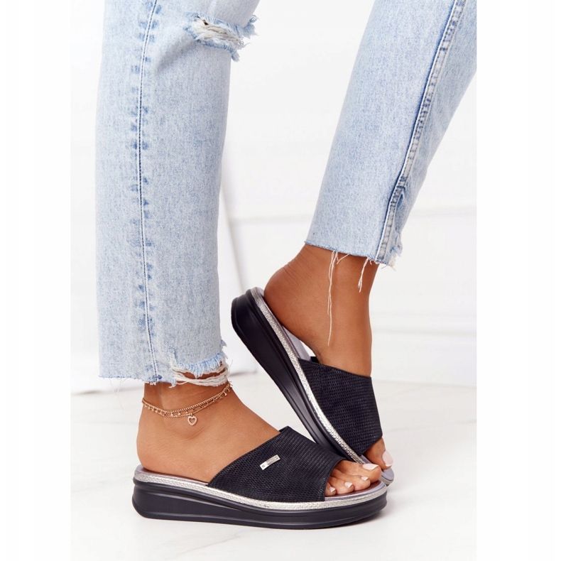 Fekete papucs az ék Sergio Leone SK042 2