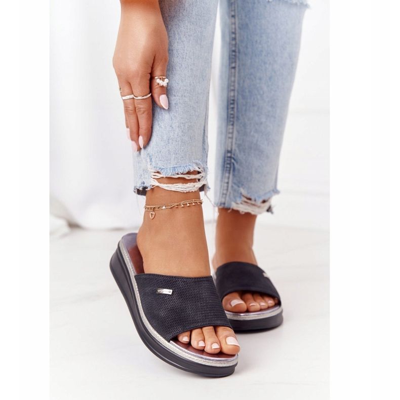 Fekete papucs az ék Sergio Leone SK042 1